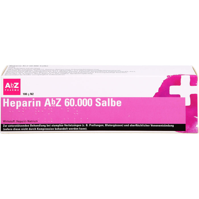 Heparin AbZ 60.000 Salbe bei stumpfen Verletzungen, 100 g Ointment