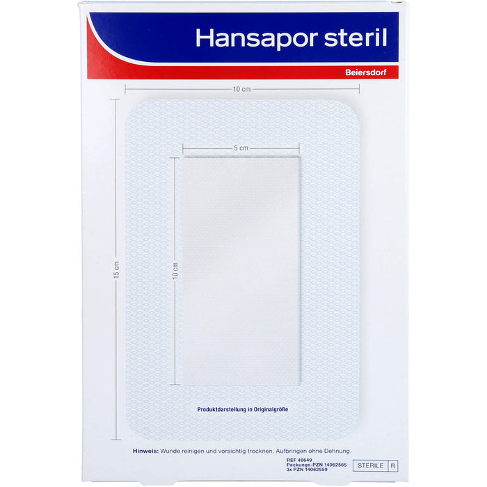 Hansapor steriler Wundverband für postoperative Wunden 10 x 15 cm 25Stk, 1 St. Verband