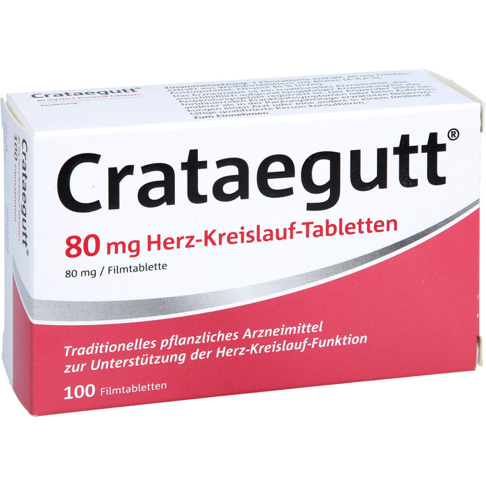 Crataegutt 80 mg Herz-Kreislauf-Tabletten, 100 St. Tabletten