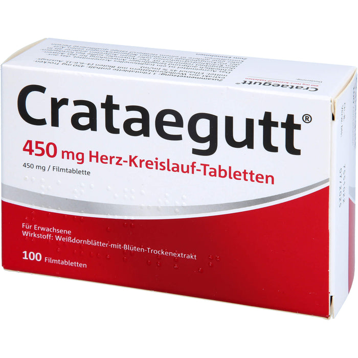 Crataegutt 450 mg Herz-Kreislauf-Tabletten, 100 St. Tabletten