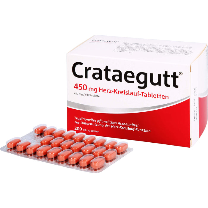 Crataegutt 450 mg Herz-Kreislauf-Tabletten, 200 pcs. Tablets