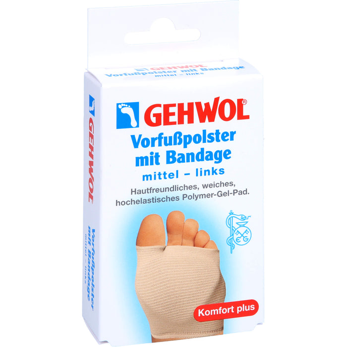 GEHWOL Vorfußpolster mit Bandage links mittel, 1 St