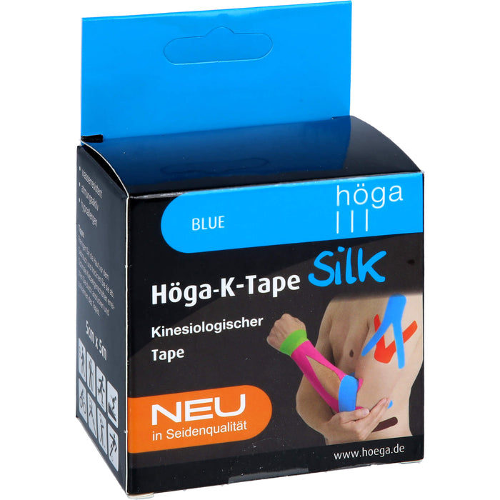 Höga-K-Tape Silk 5cmx5m blue KinesiologischerTape, 1 pcs. Patch