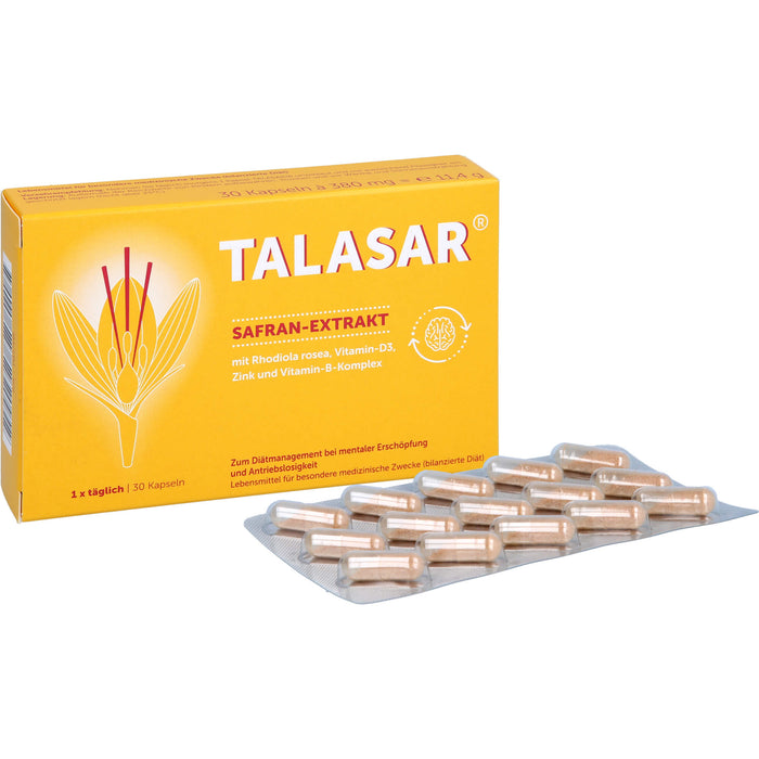 TALASAR Kapseln bei mentaler Erschöpfung und Antriebslosigkeit, 30 pc Capsules