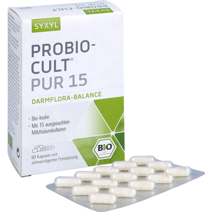 SYXYL Probio-Cult pur 15 Darmflora-Balance Kapseln, 60 St. Kapseln