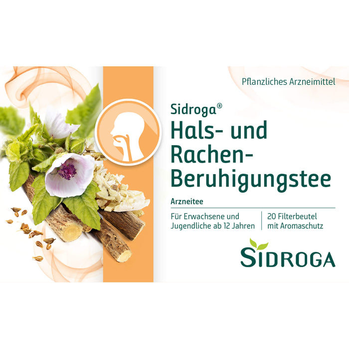 Sidroga Hals- und Rachen-Beruhigungstee, 20 pcs. Filter bag