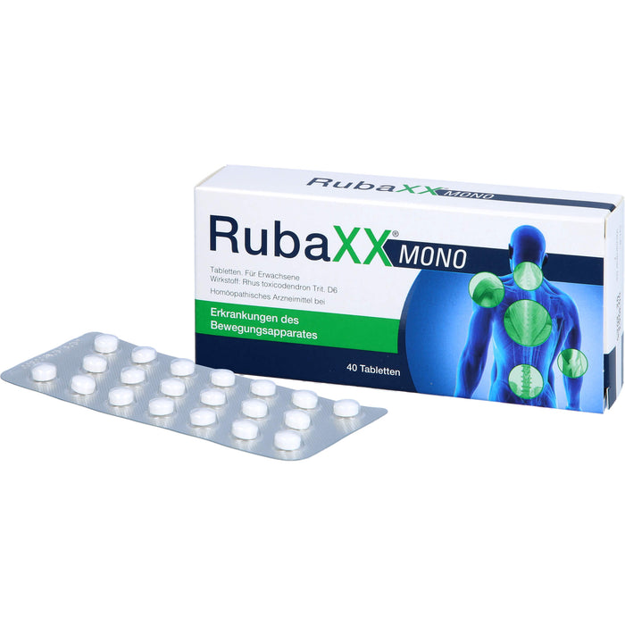 RubaXX mono Tabletten bei Erkrankungen des Bewegungsapparates, 40 pc Tablettes