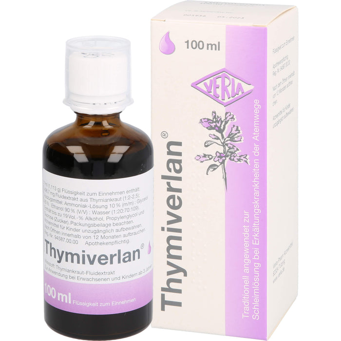 Thymiverlan, Flüssigkeit zum Einnehmen, 100 ml Solution