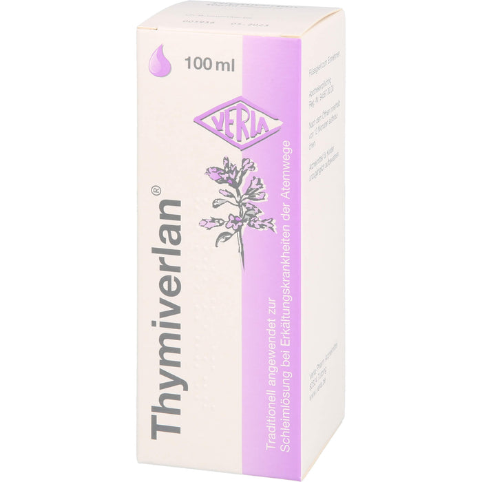 Thymiverlan, Flüssigkeit zum Einnehmen, 100 ml Solution