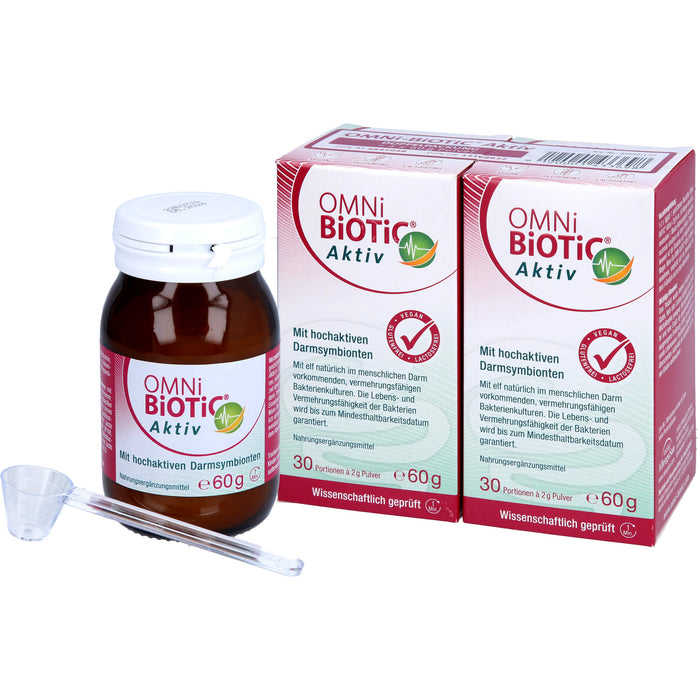 OMNi-BiOTiC Aktiv Pulver mit hochaktiven Darmsymbionten, 120 g Pulver