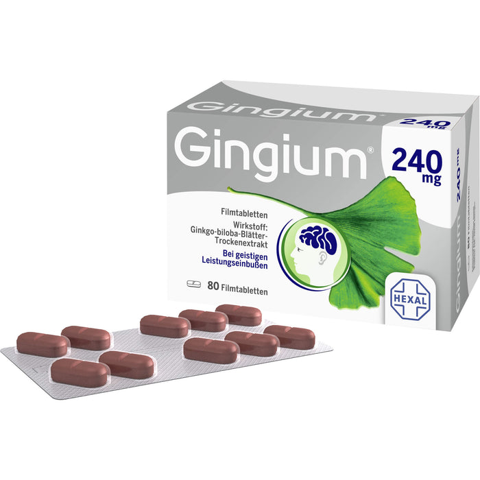 Gingium 240 mg Filmtabletten, 80 St. Tabletten