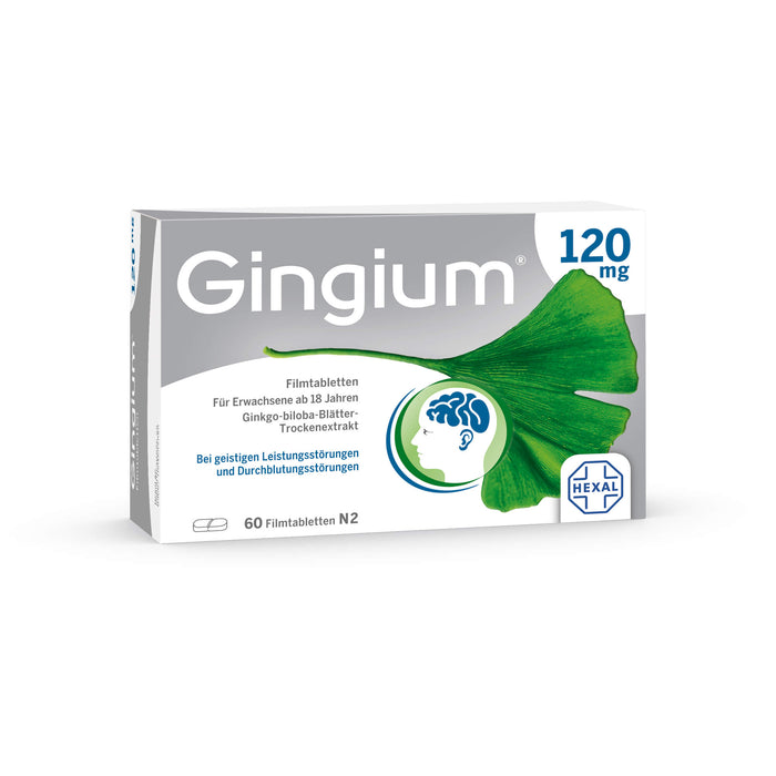 Gingium 120 mg Filmtabletten, 60 pcs. Tablets