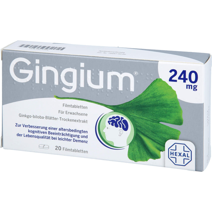 Gingium 240 mg Filmtabletten, 20 St. Tabletten