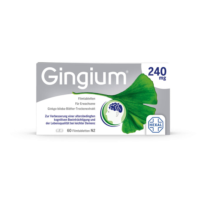 Gingium 240 mg Filmtabletten, 60 pcs. Tablets