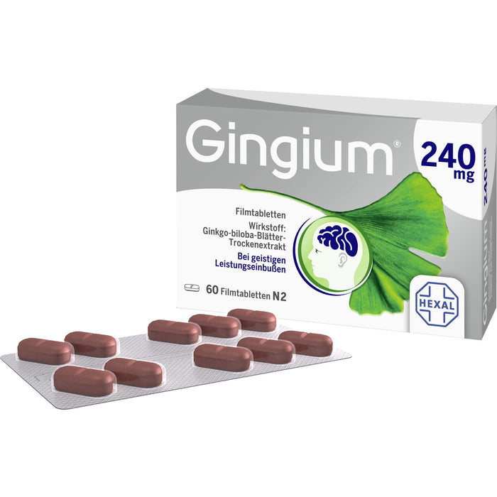 Gingium 240 mg Filmtabletten, 60 St. Tabletten