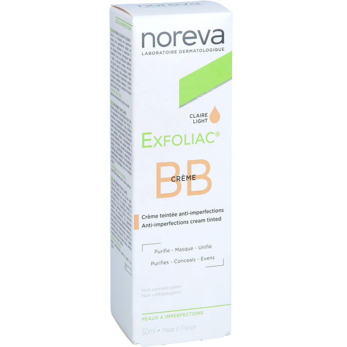 noreva Exfoliac getönte BB-Creme hell, 30 ml Cream