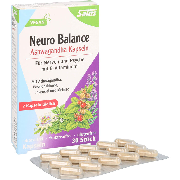 Salus Neuro Balance Ashwagandha Kapseln, 30 pc Capsules