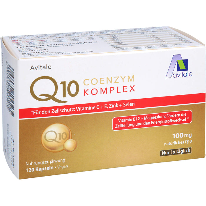 Avitale Q10 Coenzym Komplex Kapseln, 120 pc Capsules