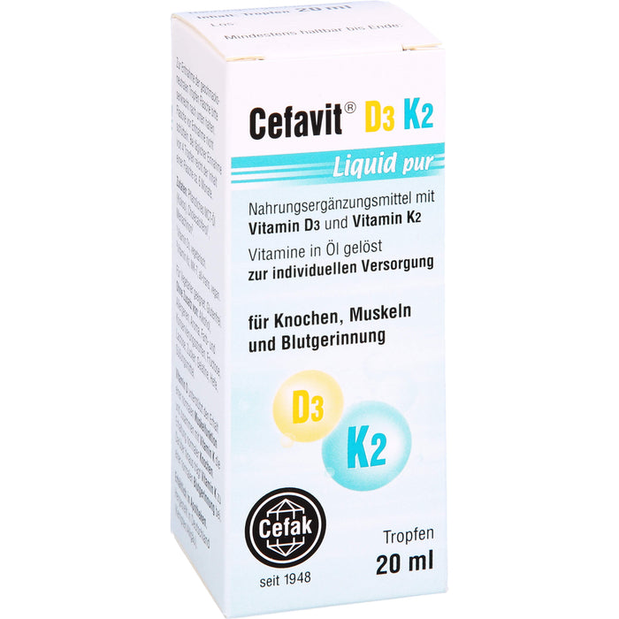 Cefavit D3 K2 Liquid pur, 20 ml TEI