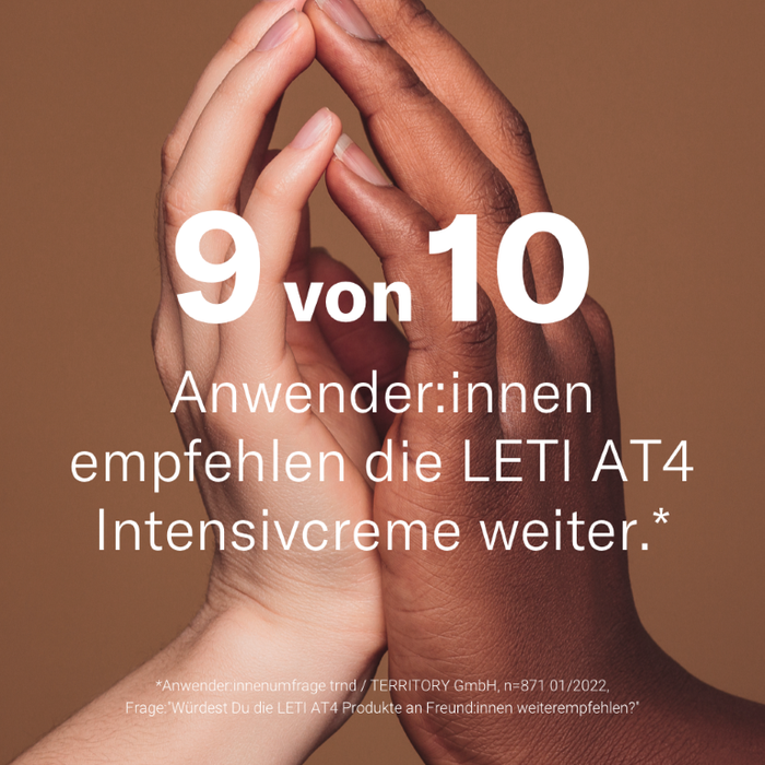 LETI AT4 Intensivcreme - Akut-Hautpflege bei extrem trockener oder bei atopischen Ekzemen, 15 ml Crème