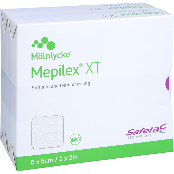 MEPILEX XT 5x5 cm Schaumverband, 10 St VER