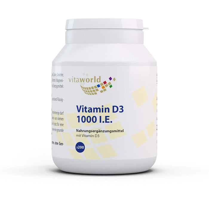 VITAMIN D 3 1000IE PRO TAg, 200 St TAB