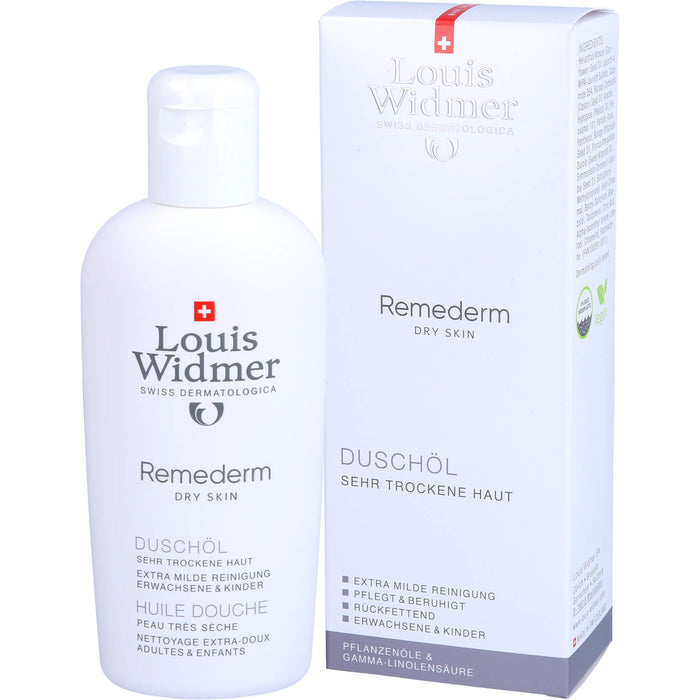 Louis Widmer Remederm Duschöl für sehr trockene Haut, 200 ml Huile