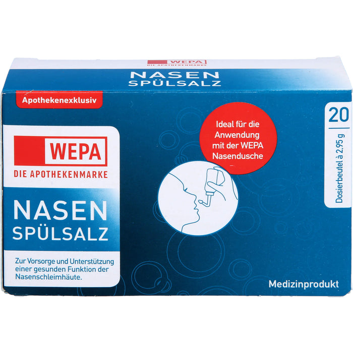 WEPA Nasenspülsalz Dosierbeutel, 20 pc Sachets