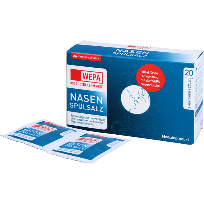 WEPA Nasenspülsalz Dosierbeutel, 20 pc Sachets