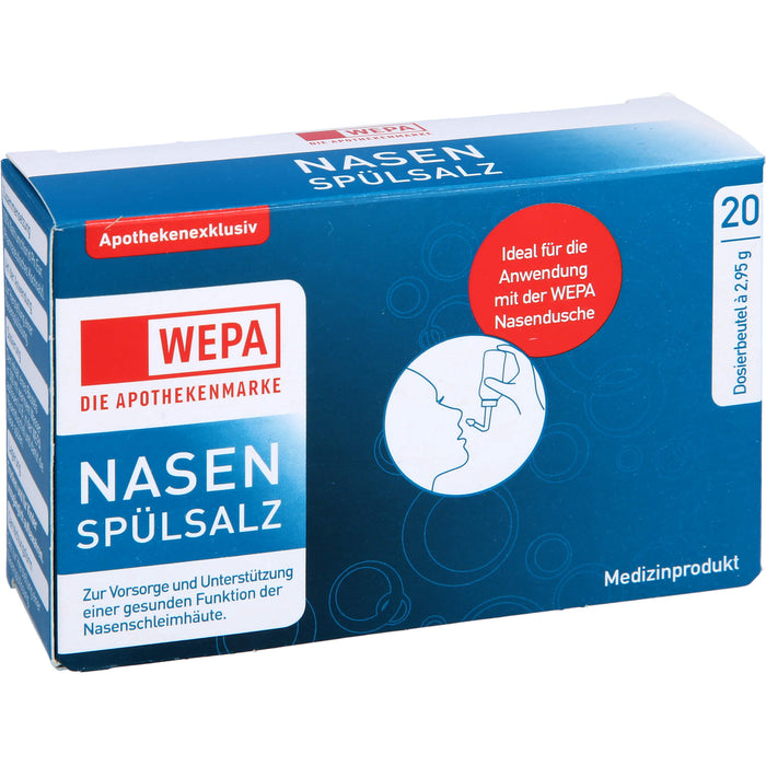 WEPA Nasenspülsalz Dosierbeutel, 20 pc Sachets