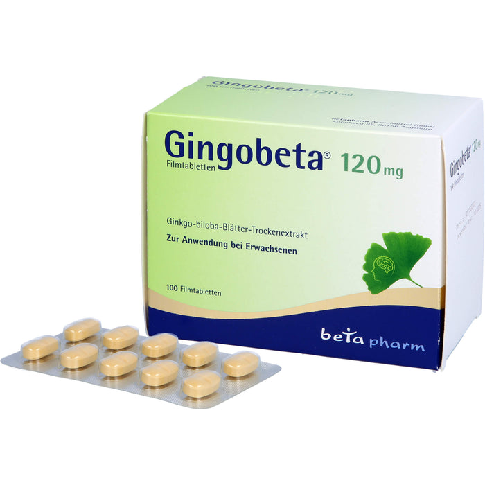 Gingobeta 120 mg Filmtabletten, 100 St FTA