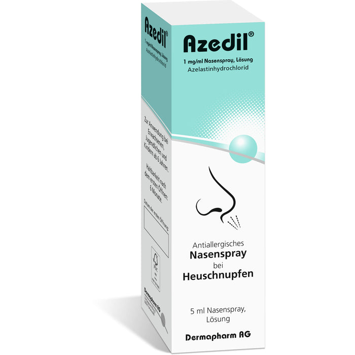 Azedil 1 mg/ml antiallergisches Nasenspray bei Heuschnupfen, 5 ml Lösung