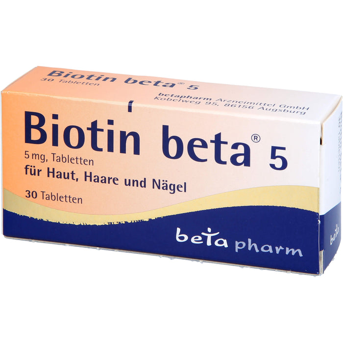 Biotin beta 5, 5 mg, Tabletten, 30 St TAB