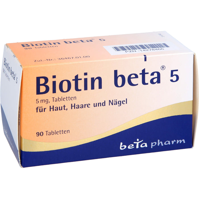 Biotin beta 5, 5 mg, Tabletten, 90 St TAB