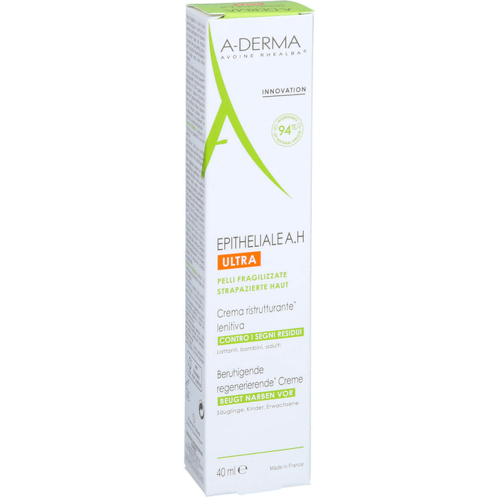 A-DERMA Epitheliale A.H Ultra beruhigende regenerierende Creme, 40 ml Crème