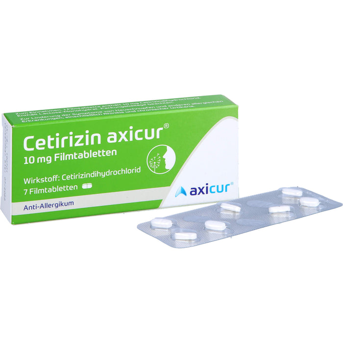 Cetirizin axicur 10 mg Filmtabletten, 7 St FTA