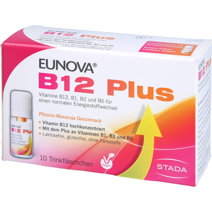 EUNOVA B12 Plus Trinkfläschchen, 10 St. Ampullen