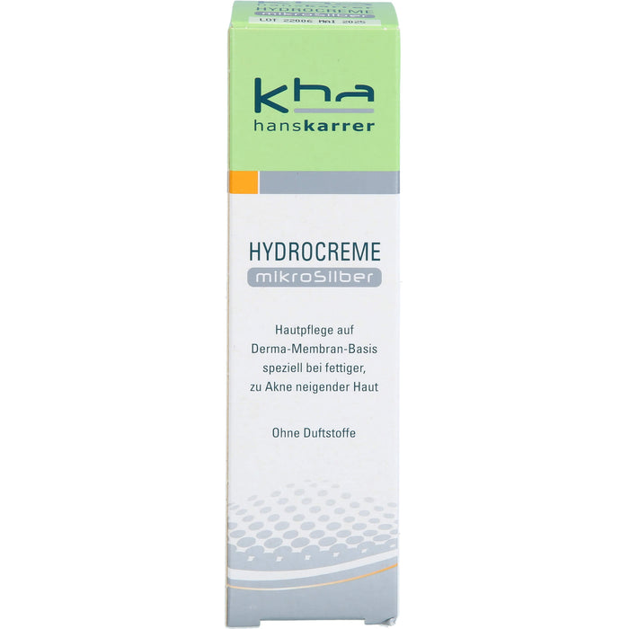 Hans Karrer Hydrocreme Mikrosilber bei normaler bis fettiger Haut, 75 ml Creme