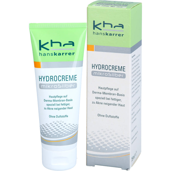 Hans Karrer Hydrocreme Mikrosilber bei normaler bis fettiger Haut, 75 ml Cream