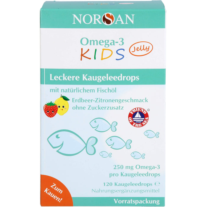 NORSAN Omega-3 Kids Jelly leckere Kaugeleedrops, 120 pcs. Gum drops