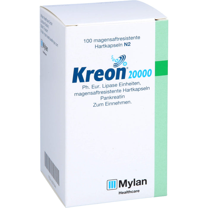 Kreon 20 000 Lipase Hartkapseln bei einer exokrinen Pankreasinsuffiziens, 100 pc Capsules