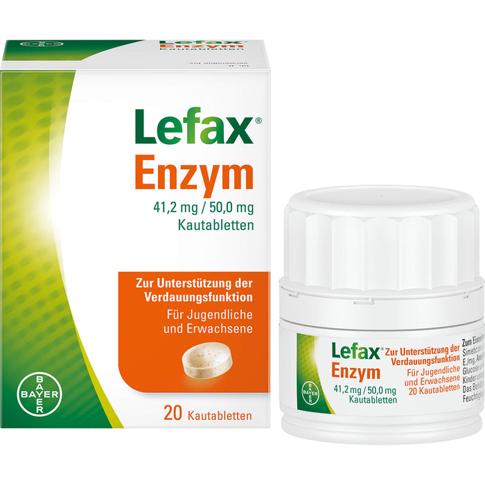 Lefax Enzym, 41,2 mg / 50 mg Kautablette, 20 pcs. Tablets