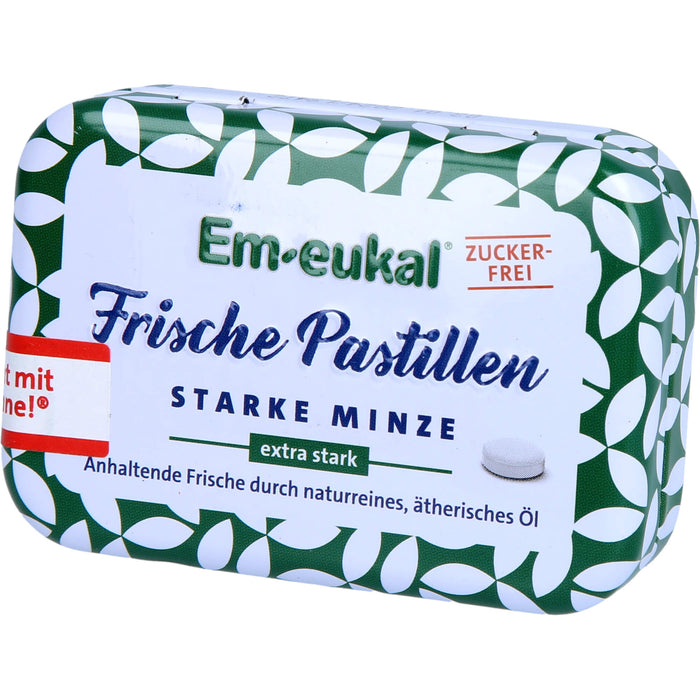 Em-eukal Frische Pastillen starke Minze zuckerfrei, 20 g Pastillen