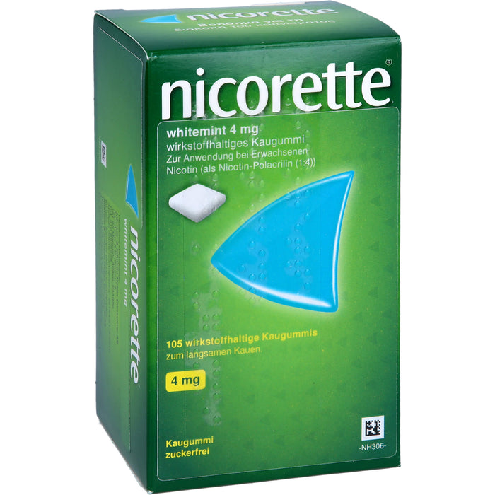 nicorette whitemint 4 mg Kaugummi Reimport Kohlpharma, 105 pc Gomme à mâcher