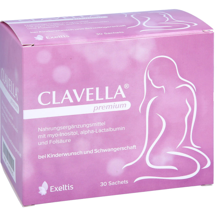 CLAVELLA premium bei Kinderwunsch und Schwangerschaft Sachets, 30 St. Beutel