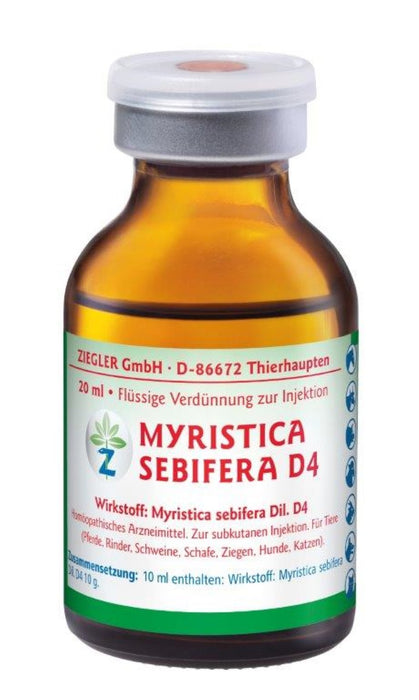 ZIEGLER Myristica sebifera D 4 Dilution, 5 St. Ampullen