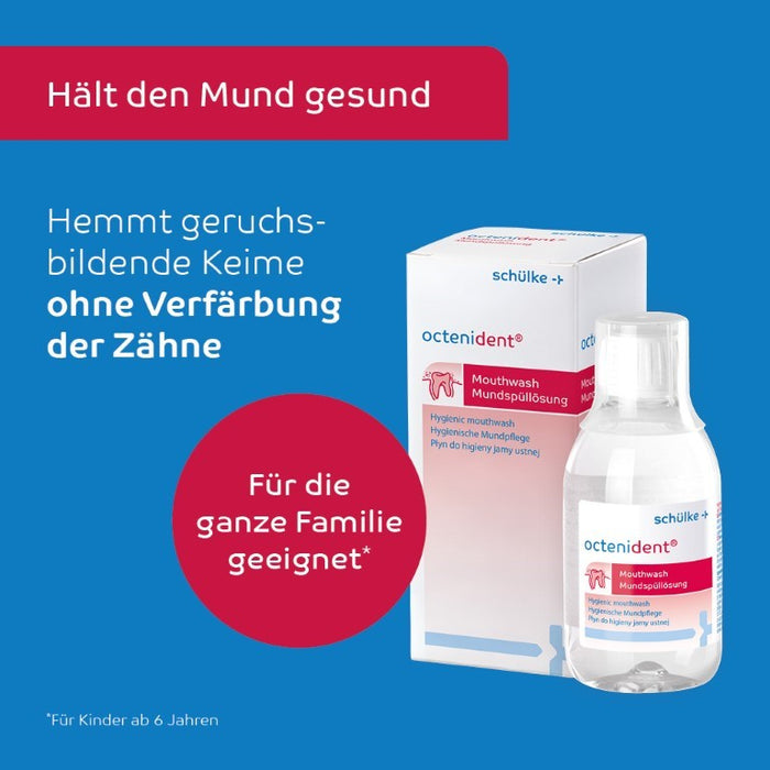 octenident Mundspüllösung - Hygienische Mundpflege für die ganze Familie, 250 ml Lösung