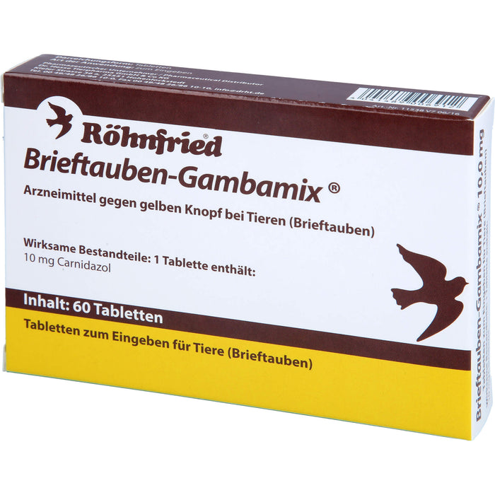 Brieftauben-gambamix, 60 St TAB