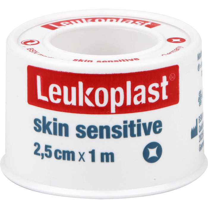 LEUKOPLAST SKIN SENSITIVE 2,5CMX1M im Schutzring, 1 St PFL