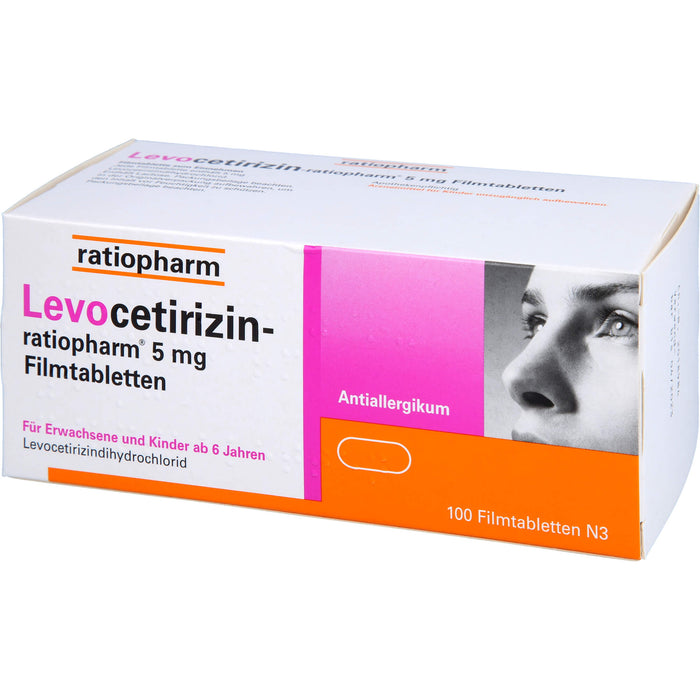 Levocetirizin-ratiopharm 5 mg Filmtabletten, 100 St FTA